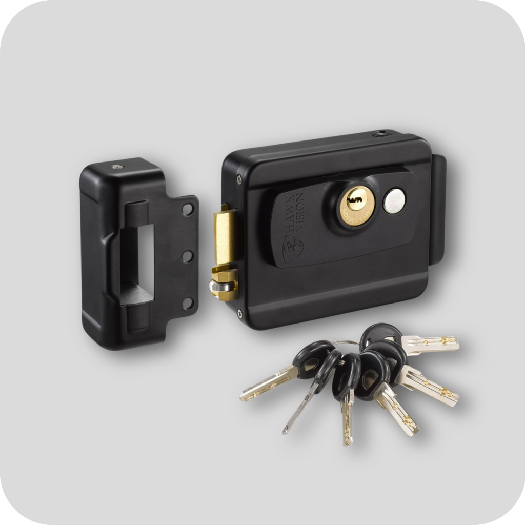 Electric Gate Lock with 5 Keys – High-Security & Durable Design